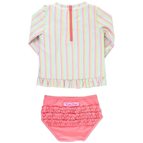 RuffleButts Toddler Rash Guard 2-Piece Swimsuit Set - 2T - Picture 2 of 5